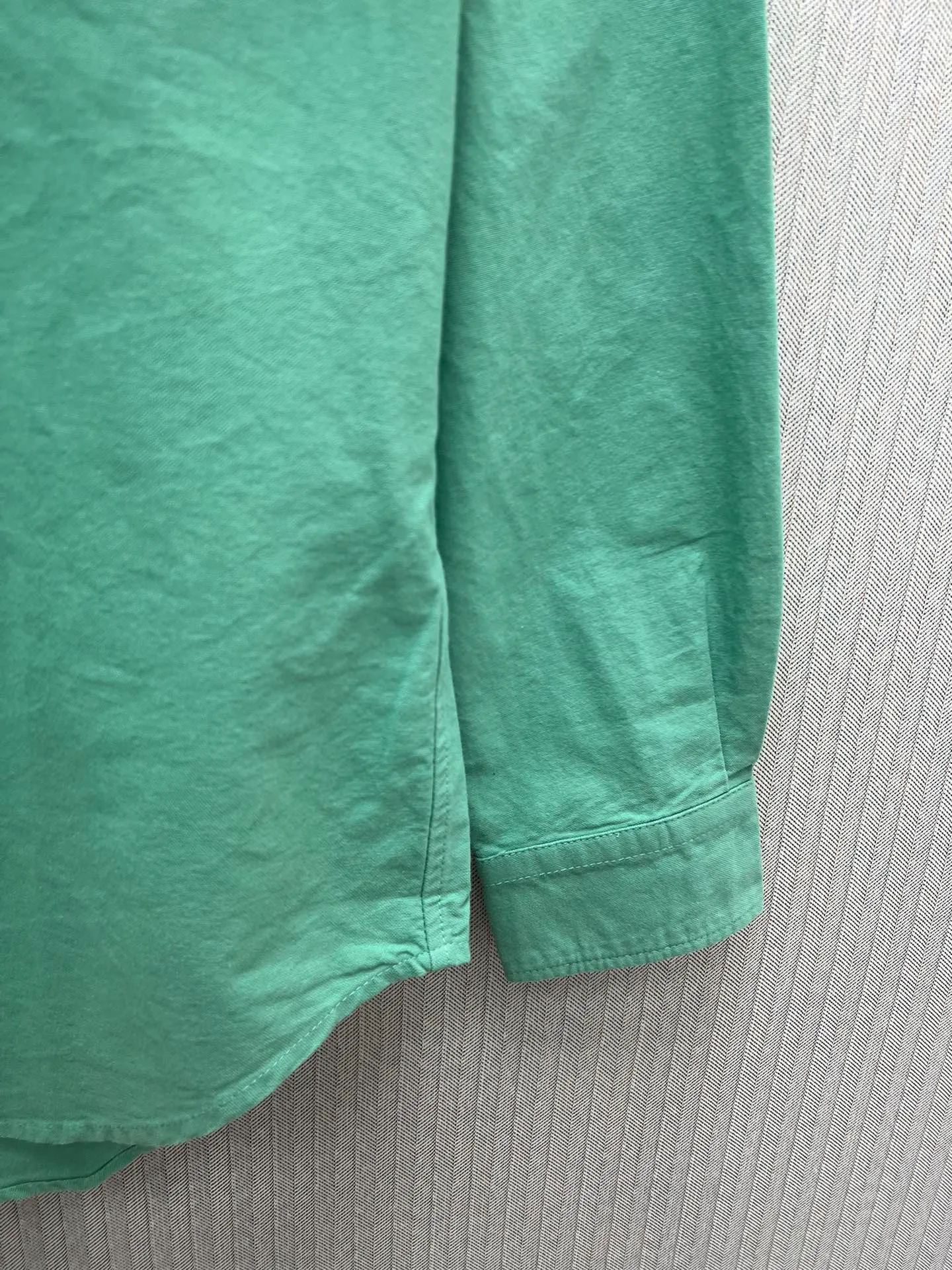 🅿️460 Polo 25ss new solid color logo embroidered buttoned long-sleeved shirt men's high version code number: XS.S.M.L.XL.
